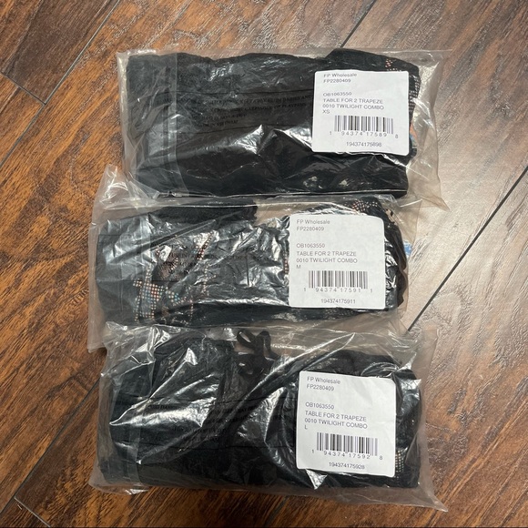 NWT Free People Table For Two Trapeze Slipdress in Twilight Combo OB1063550 - Picture 3 of 5